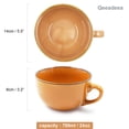 thumbnail image 3 of Soup Bowls With Handles, Microwave Safe Bowls, Microwave Soup Bowl With Lid, Soup Mug With Lid, Soup Cups With Handles-dark yellow-16x14x8cm, 700ml, 3 of 7