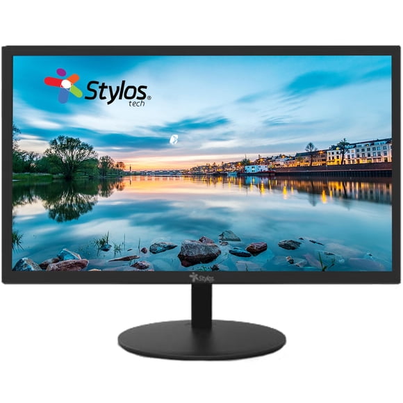 Monitor 18.5 STYLOS 5ms 60Hz LED HD VGA HDMI Displayport STPMOT1B Stylos STPMOT1B