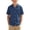 Blue, variant on Boys Vacation Hawaiian Shirts Beach Summer Button Down Collared Shirts Tropical Holiday Funny Tops with Pocket 10 Years, Blue