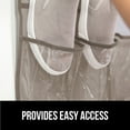 thumbnail image 6 of GORILLA GRIP 24 Pocket Over the Door Shoe Organizer, Clear PVC Pockets, Up to 40 Pounds, Hang on Doors, 1 Pack, Beige, 6 of 10