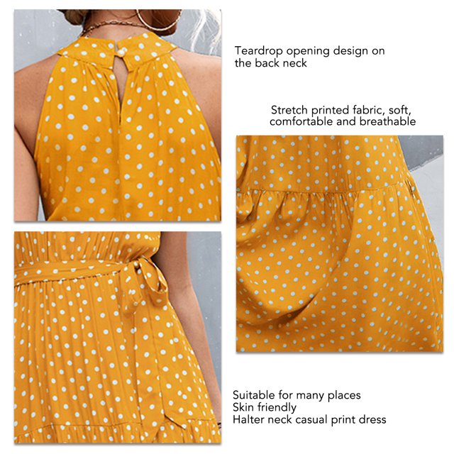 Vestido Largo Sin Mangas, Vestido Largo De Mujer Transpirable Casual Suelto Para Ir De Compras ANGGREK No