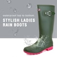 thumbnail image 2 of HSBDNZQ Rain Boots for Women, Waterproof Knee High Rubber Boots, Fashion Comfy Tall Water Boots Lightweightr Garden Booties for Outdoor, 2 of 6