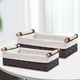 thumbnail image 1 of Cestas de mimbre decorativas pequeñas Cesta de papel de lavabo impermeable para decoración del hogar Hugtrwg Para estrenar, 1 of 7
