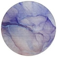 thumbnail image 2 of Addison Rugs Chantille Indoor/Outdoor Transitional Watercolors Navy Washable Round Rug, 8' x 8', 2 of 6