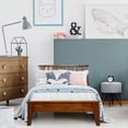 thumbnail image 1 of Acacia Kaylin 14 Inch Wood Platform Bed Frame with Headboard, Twin Caramel, 1 of 15
