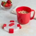 thumbnail image 5 of Ecolution Microwave Soup Mug with Quadruple Snap Lock Lid, 24 oz.,  Red, 5 of 5