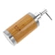 thumbnail image 3 of Dispensador de gel de ducha, botella de loción rellenable, de bambú, para hotel y hogar, 3 of 8