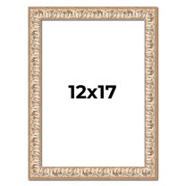 12x17 Frame White Real Wood Picture Frame Width 1.5 inches | Interior Frame Depth 0.5 inches |