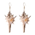 thumbnail image 4 of Nvzi Pendientes colgantes de caracola con diseño informal de playa para verano (07), 4 of 5