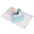 thumbnail image 1 of Tarjeta de baby shower, tarjeta de niña, tarjeta de felicitaciones, tarjeta emergente de felicitaciones por el nuevo cumpleaños, tarjeta de cochecito de bebé en 3D, 1 of 6