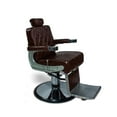 thumbnail image 1 of KING Barber Chair Heavy Duty, Hydraulic, Reclining All Purpose Barber Chair, Hair Styling Chair, Salon Chair, Brown, 1 of 7