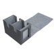 thumbnail image 1 of Estuche para baraja de cartas Forro suave Accesorios elegantes Cuero de PU ligero gris, 1 of 8
