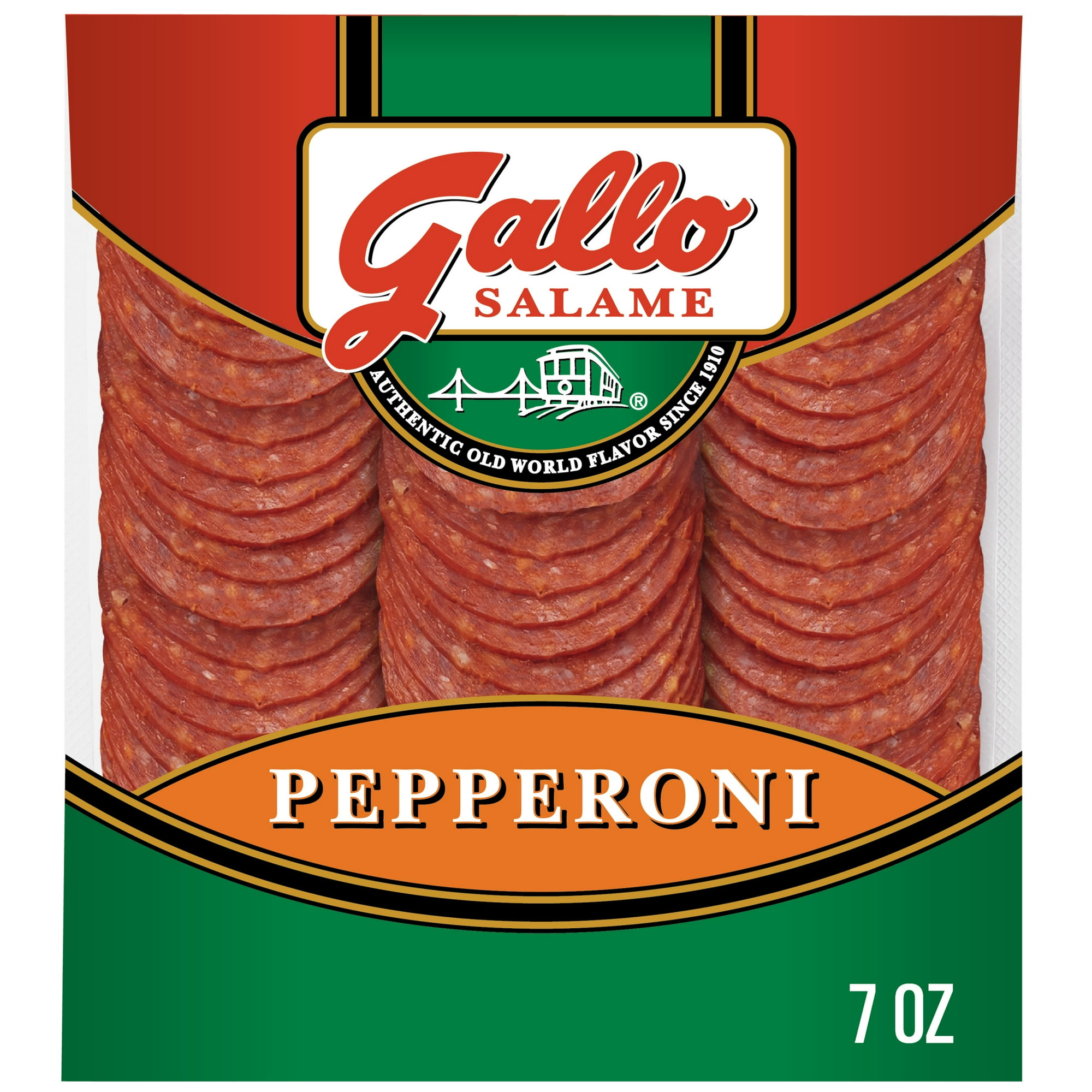 Gallo Salame Sliced Refrigerated Lunch & Deli Meats, 7 oz, Pepperoni, Vacuum Pack