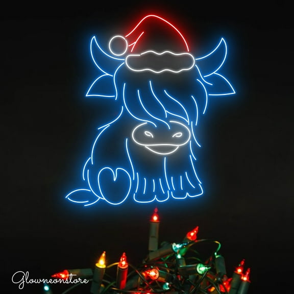 Glowneon Dairy Cow Neon Sign, Dairy Cow Led Sign, Baby Cow Led Light, Baby Cow Neon Sign, Dairy Cow