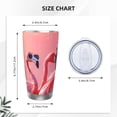 thumbnail image 4 of Fotbe Cool Flamingos Sunglasses Scene Pattern 20 oz Tumbler Stainless Steel Vacuum Insulated Coffee Ice Cup Double Wall Travel Flask Leak-proof Coffee Cup-Without Straw, 4 of 8