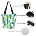 thumbnail image 5 of Ratiio Cactus 1 Print Shoulder Bag for Women, Polyester Crossbody Purse Lightweight Handbag for Daily Travel and Casual Use, 5 of 6