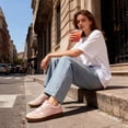 thumbnail image 2 of Ecetana Women's Comfortable Lace-Up Walking Sneakers Non-Slip Casual Fashion Shoes for Everyday Wear, 2 of 8