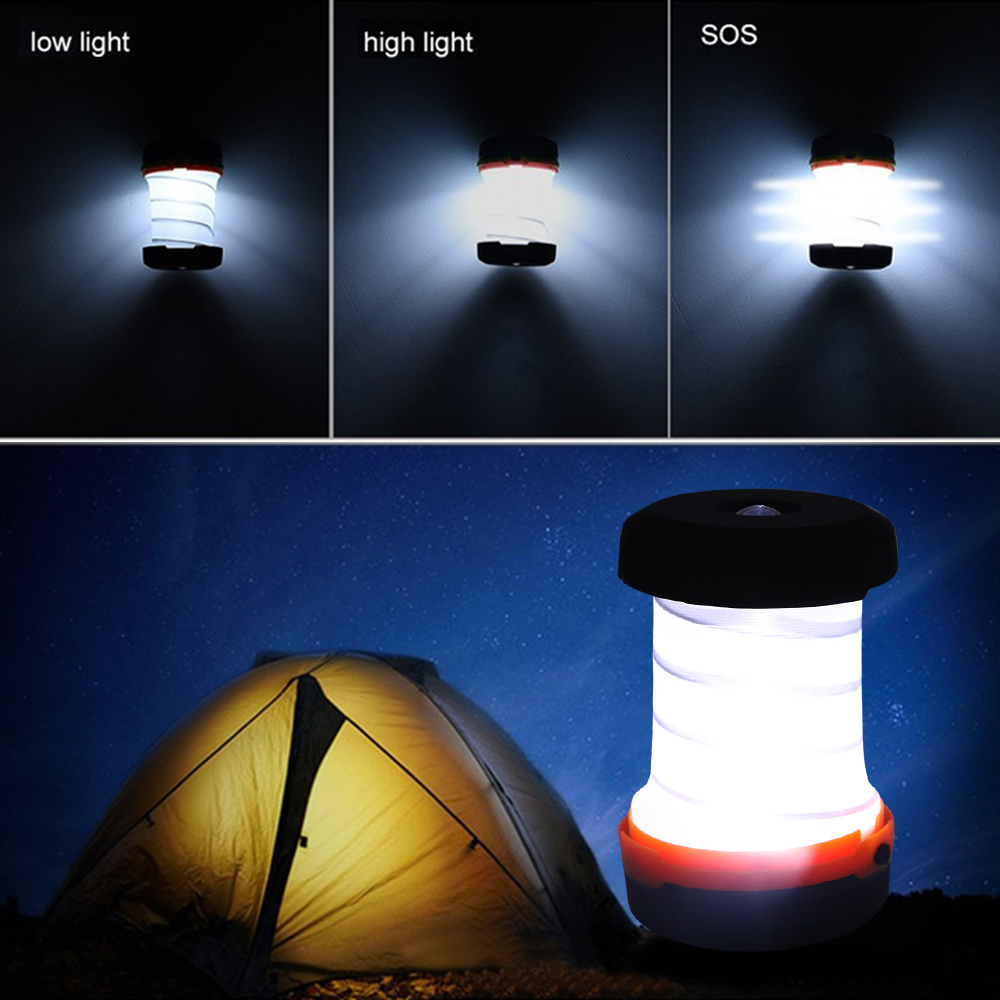 Outdoor USB Rechargeable Waterproof Ultra Bright Handle Camping Tent Lamp Lantern with Lampshade Circle Durable Fishing LED Lighting High Metal Quality And Can Use As A Power Bank - image 3 of 4