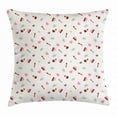 thumbnail image 1 of Bon Appetite Throw Pillow Cushion Cover, Sweet Cupcake Milkshake Sugar Spoon Piece of Cake Bakery Graphic, Decorative Square Accent Pillow Case, 24 X 24 Inches, Pale Blue Off White Pink, by Ambesonne, 1 of 2