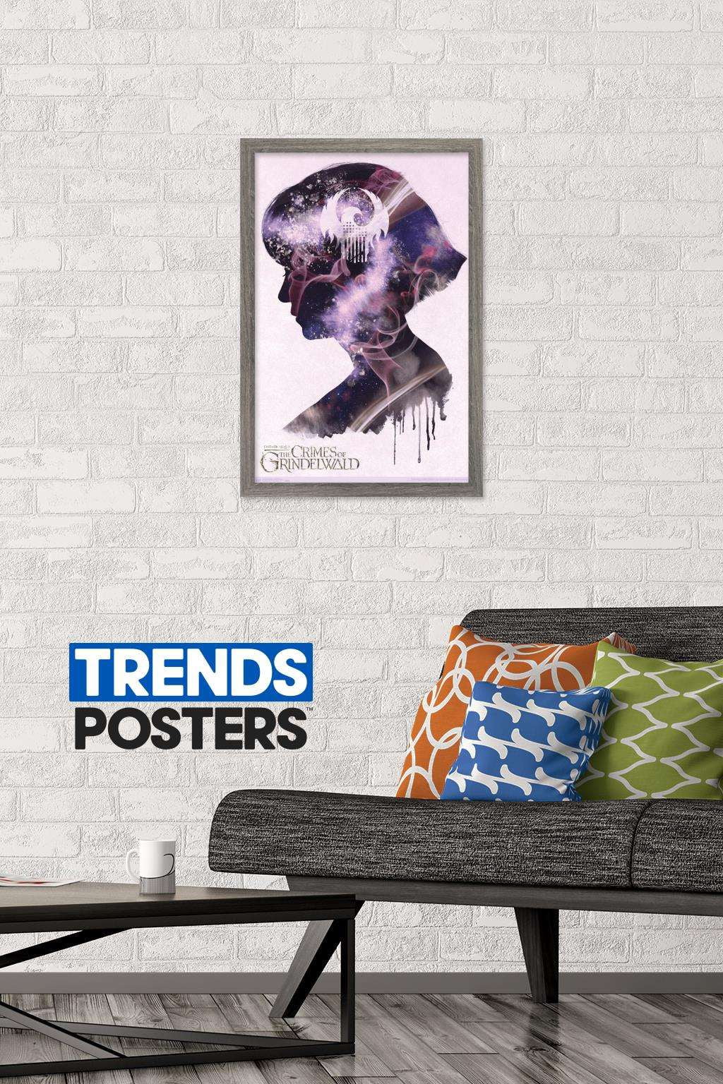 Fantastic Beasts: Crimes Of Grindelwald - Tina Illustration Wall Poster, 14.725" x 22.375", Framed