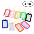 thumbnail image 1 of Miangastore 8 Pcs Luggage Tag Baggage Handbag ID Tag Suitcase Tag Name Holder for Traveling, 1 of 9