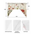 thumbnail image 5 of Vintage Spring Floral Swag Valances for Windows, Small Curtains Drapes, Summer Botanical Red Kitchen Window Curtains Over Sink Rod Pocket Window Treatment Valance for Bedroom/Bathroom 56"x36", 5 of 5