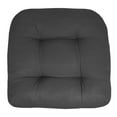thumbnail image 3 of Indoor-Outdoor Reversible Patio Seat Cushion Pad 12 Pack - Charcoal 19" x 19", 3 of 5