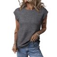 thumbnail image 1 of AJZIOJIRO T-Shirt d'Été Décontracté en Coton pour Femmes Manches Courtes Slim P-2TG, 1 of 9