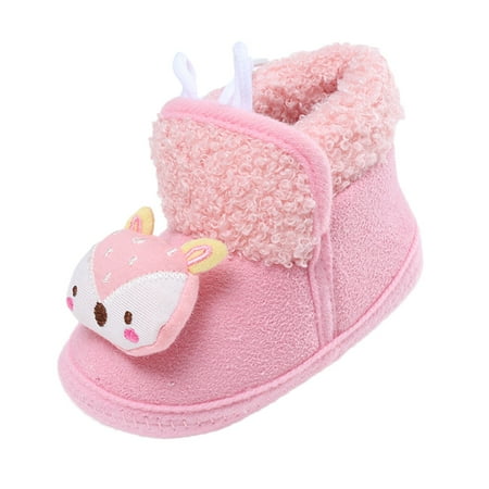 

YDOJG Cute shoes for Toddler Boys Girls Baby Warm Shoes Soft Sole Booties Snow Boots Comfortable Shoes Warming And Fashion Shoes Pink 12-18 Months