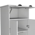 thumbnail image 4 of Tifton Armoire with 2-Doors in White Engineered Wood, 4 of 5