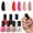 Nail Polish Set D, variant on Morovan 7Pcs Pink Nude Nail Polish Set with 2 IN 1 Base and Top Coat,Nail Art Home DIY Fingernail Polish Gift Set for Women