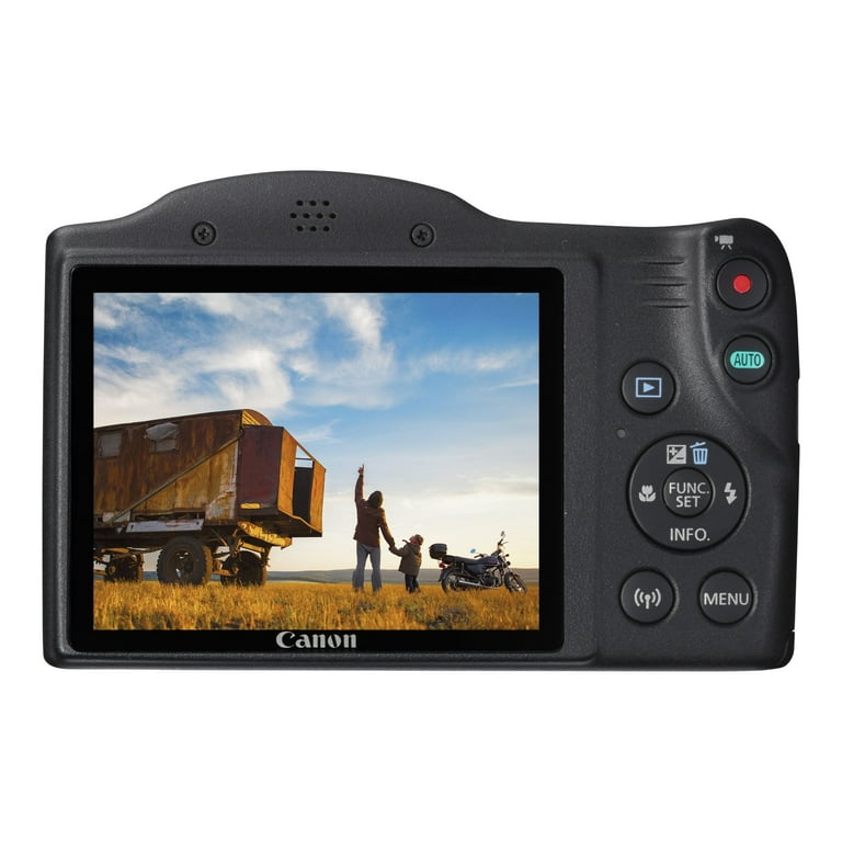 Canon PowerShot SX420 IS - Digital camera - compact - 20.0 MP - 720p / 25  fps - 42x optical zoom - Wi-Fi, NFC - black