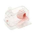 thumbnail image 4 of balikha Hamster Cage Exercise Playing Portable Ventilation Breathable Small Animal Cage with Carrying Handle for Rats Gerbils transparent pink, 4 of 9