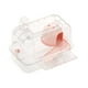 thumbnail image 4 of Jaula para hámster portátil con ventilación, transpirable, transparente con asa, hábitat para rosa transparente, 4 of 9