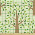 thumbnail image 2 of Nature Upholstery Fabric by the Yard, Cartoon Drawn Spring Summer Garden Forest Trees and Leaves Illustration, Decorative Fabric for DIY and Home Accents, Cream Green Dark Peach by Ambesonne, 2 of 5