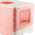 thumbnail image 3 of Caja de arena para inodoro para gatos, caja de arena para cajones para gatos, caja de arena para gatos grande, caja de arena para cajones para gatos, compacta y liviana Jadeshay A, 3 of 8