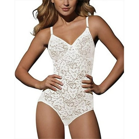 Bali 8L10 Lace N Smooth Body Briefer Size 36DD White 