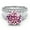 Pink, variant on 5CT Moissanite Rings for Women Moissanite Wedding Rings Bridal Lab Grown Diamond Anniversary Promise Rings Wife Moissanite Engagement Ring Simulated Diamond Ring Lady 925 Sterling Silver