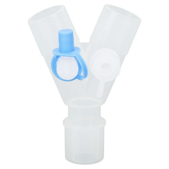 Falleo Clearance Tee Oxygen Tubing Connector 2 Holes Reusable Easy Clean for Breathing Machine Hose