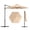Khaki color, variant on UV-Resistant Large Shade Cantilever Patio Umbrella – 9FT Offset Outdoor Parasol with Vented Canopy