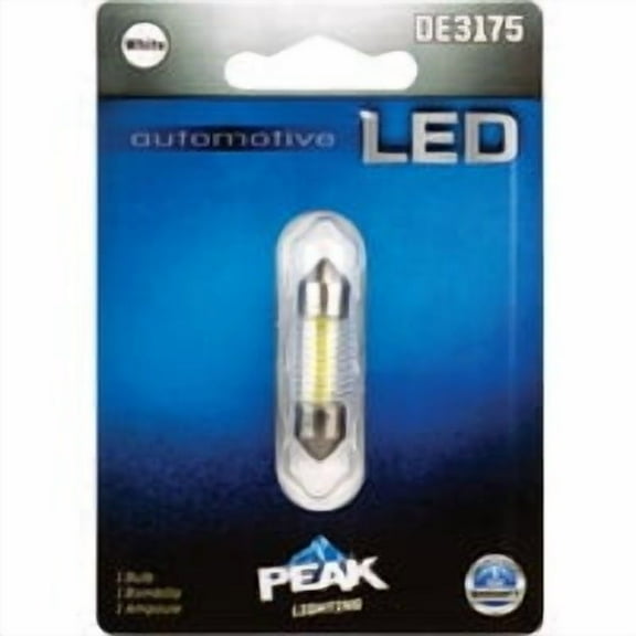 Peak Lighting DE3175 White LED Dome Light Bulb Double End Cap Base DE3175LEDBPP
