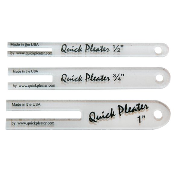 Home Sewing Depot Quick Pleater - Mini Set of 3 Include 1/2", 3/4", 1" Pleater