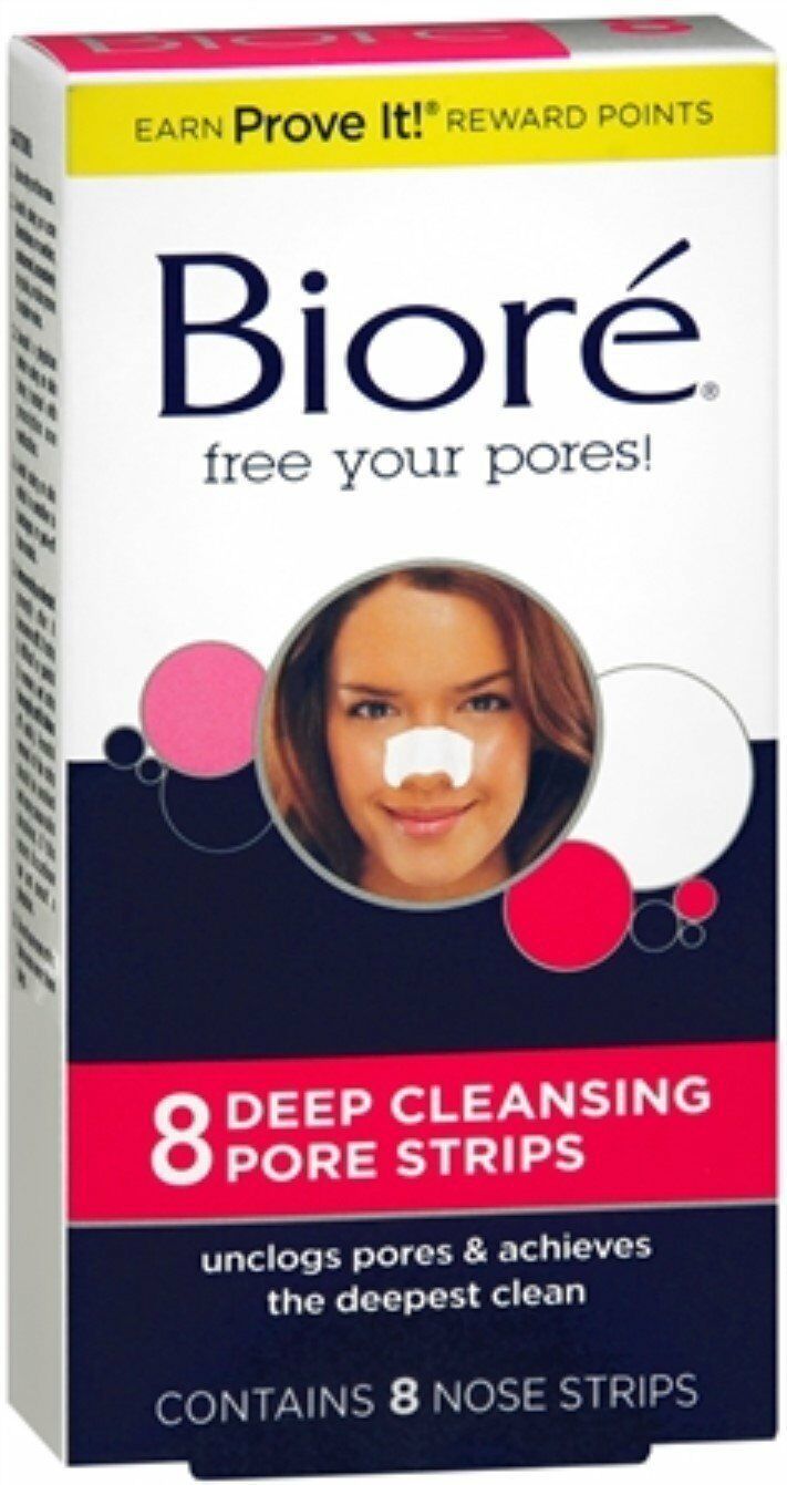 Biore Deep Cleansing Pore Strips 8'S Nose 3 Pack - image 2 of 3