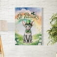 thumbnail image 2 of Happy St. Patrick’s Day Sphynx with Green Hat Shamrocks Rainbow Vertical Matte Canvas Poster Cat Lover Kitten Owner Gifts Idea Wall Art Home Decor - 03007, 2 of 5
