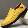 thumbnail image 4 of Black Croc Embossed Slip-On Casual Loafers with Red-Green Web Detail for Men, 4 of 5