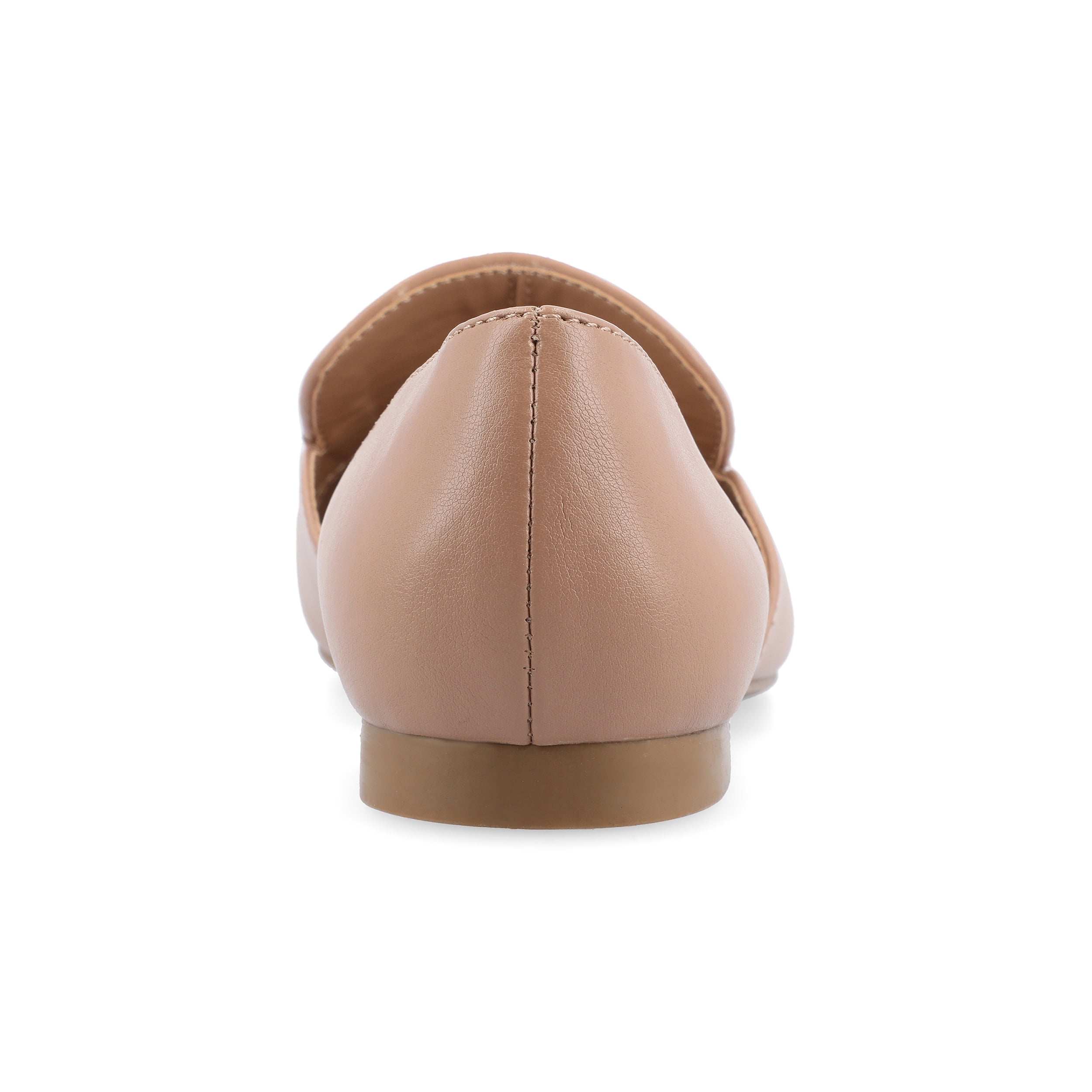 Journee Womens Kennza Soft Faux Leather Slip On Flats
