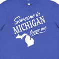 thumbnail image 4 of Inktastic Someone in Michigan Loves Me Youth T-Shirt, 4 of 5
