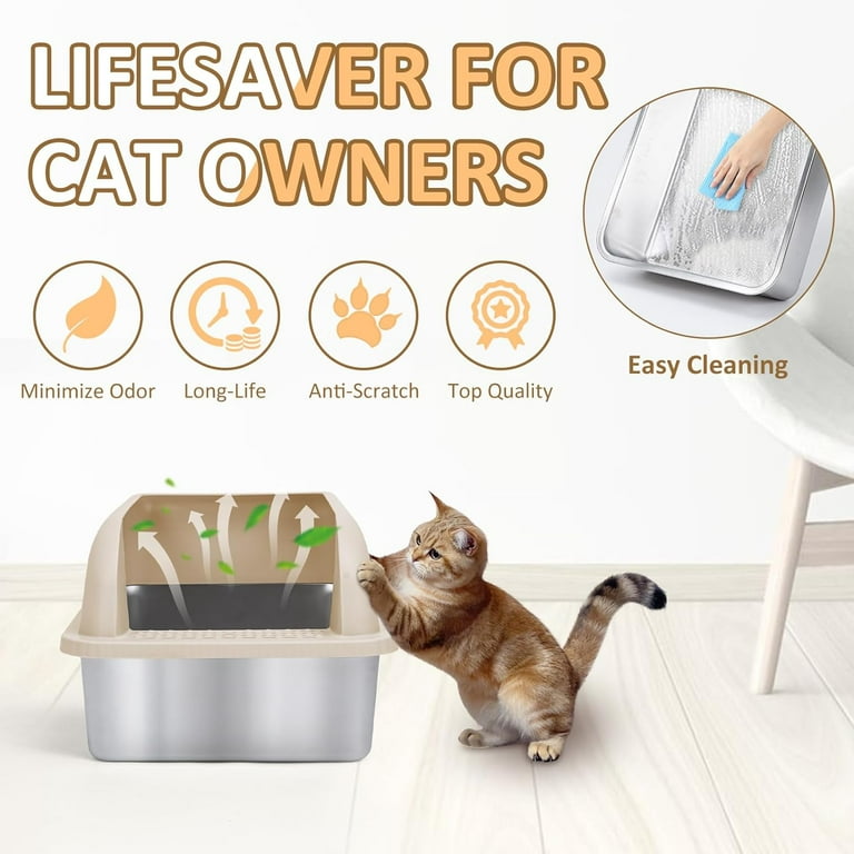 Why do cats scratch side of litter box new arrivals