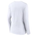 thumbnail image 3 of Women's White Mississippi State Bulldogs Campus Long Sleeve V-Neck T-Shirt, 3 of 3