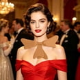 thumbnail image 3 of Adjustable Red Neck Bow Prop, Oversized Bow Tie Accessory for Stage Performances, Halloween Costumes, and Themed Parties, 3 of 8